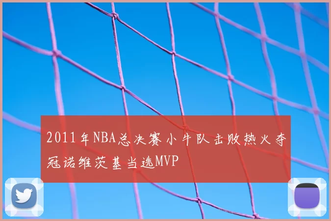 2011年NBA总决赛小牛队击败热火夺冠诺维茨基当选MVP